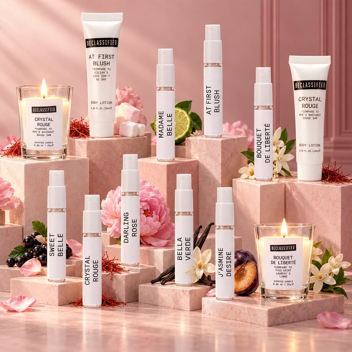 Women's Calendar Set 3ml EDP × 8 + 10g Body Lotion × 2 + 25g Candle × 2