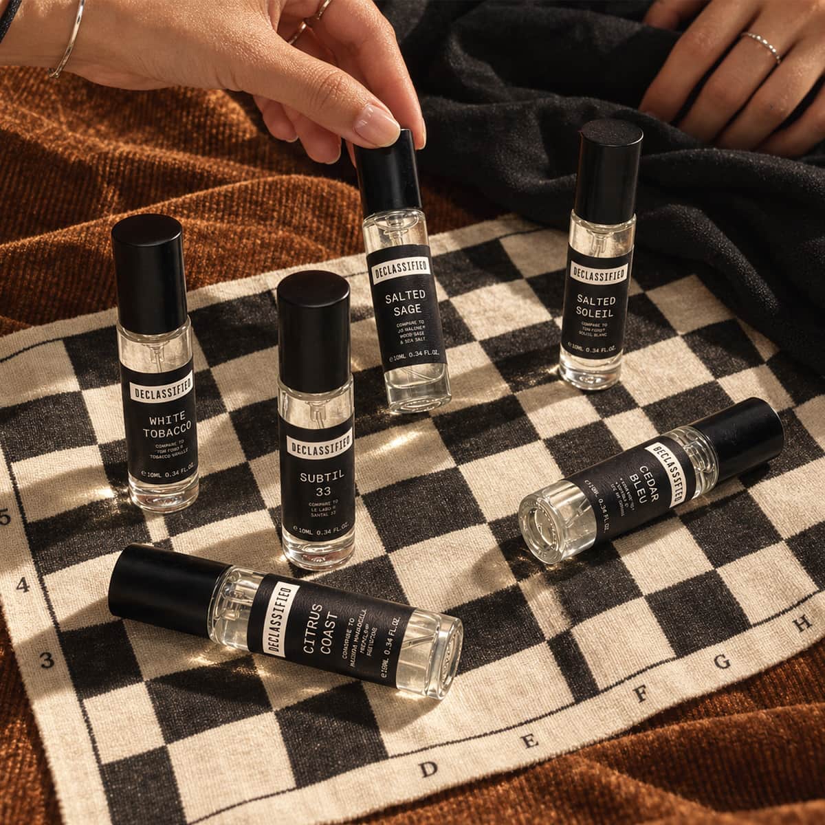 Men 6-Piece Perfume Set 0.34 oz / 10 ml × 6