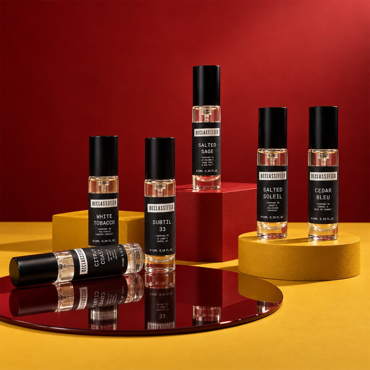 Men 6-Piece Perfume Set 0.34 oz / 10 ml × 6