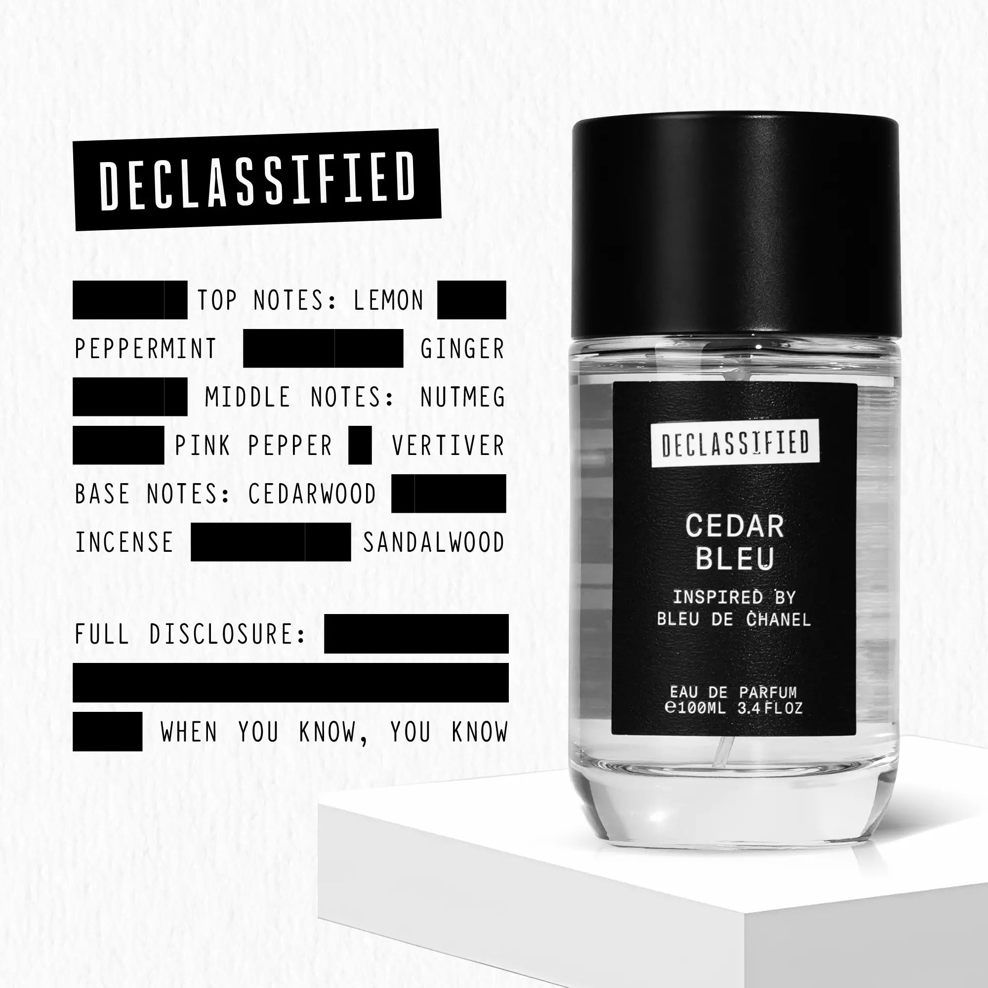 Cedar Bleu Eau de Parfum 3.4 oz / 100 ml