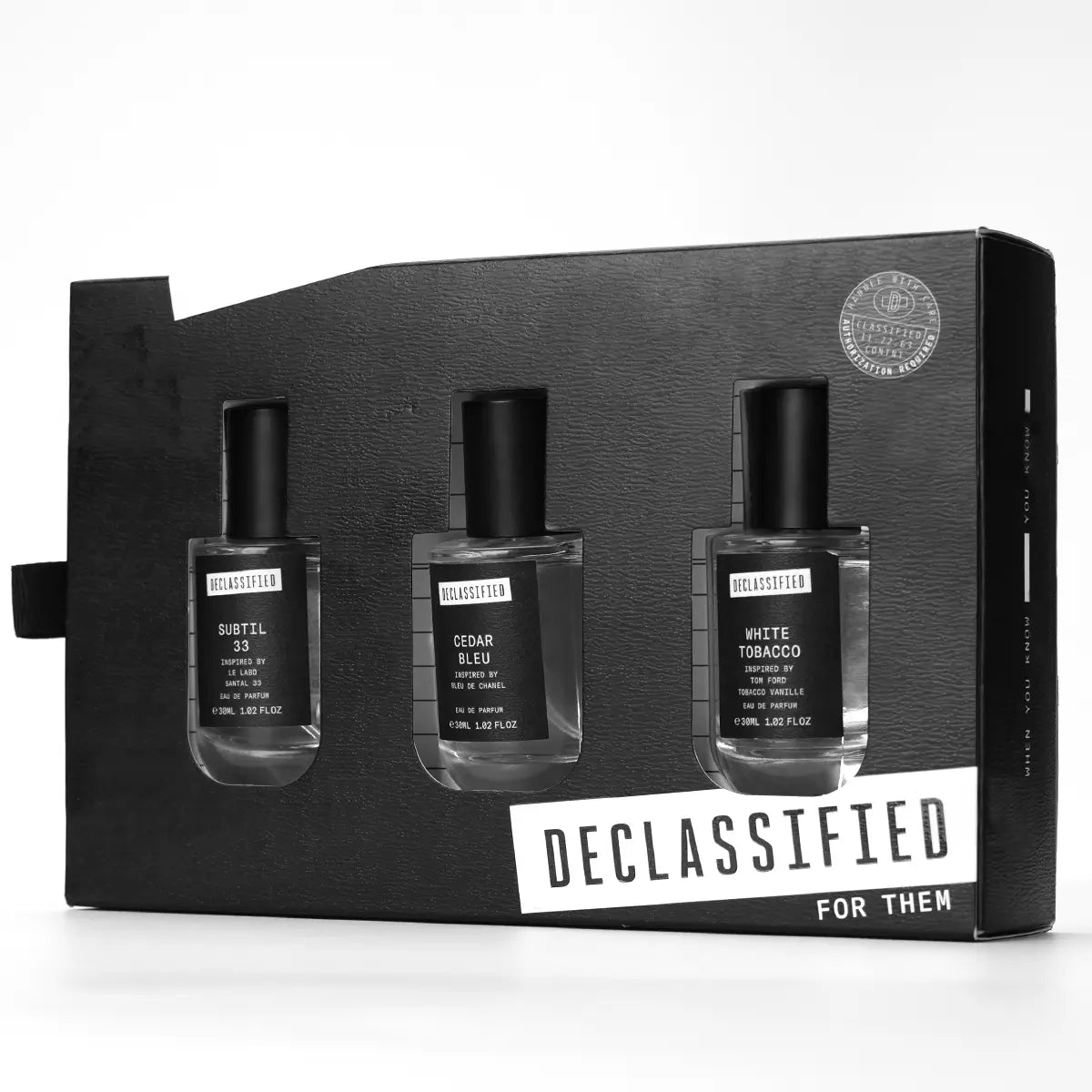 Men's Eau de Parfum Set, 3 x 1.02 oz / 30 ml