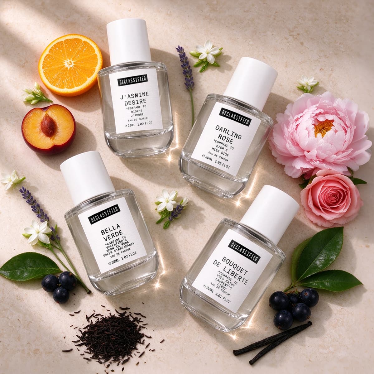 The Blushing Florals 4-Piece Perfume Set
